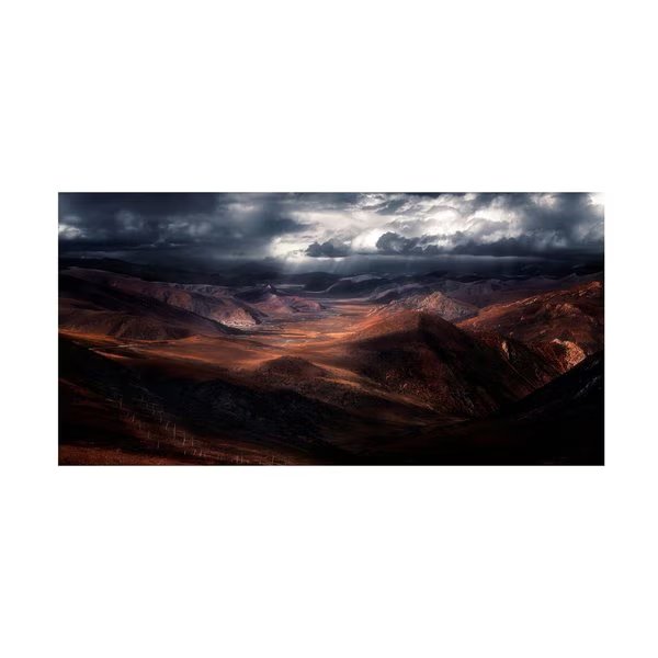 Selions 'The Highland Of The Holy Light' Canvas Art, 24x47, Trademark Fine Art, Mfr#: 1X13669-C2447GG